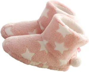 1 Pair Thick Soled Snow Boots Winter Shoes Plush Boot Slipper Socks Lambskin Slippers Plush Boots Men House Slippers Plush Winter Boots Flat Decorate Miss Upper Material: Cotton