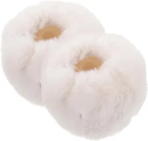 1 Pair Women Faux Fur Wrist Cuffs Plush Arm Warmers for Winter Soft Cozy Wristbands Fuzzy Cuffs for Cold Weather Protection