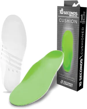 10 Seconds Green Cushion Insoles, 1 Pair