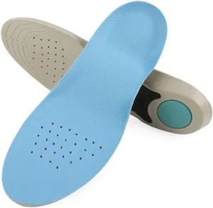 1Pair Unisex Arch Insoles for Sports Shock Absorbing Shoe Pads S Blue Foot Care Inserts for Enhanced Comfort and Stability Athletic Activities and Daily Use