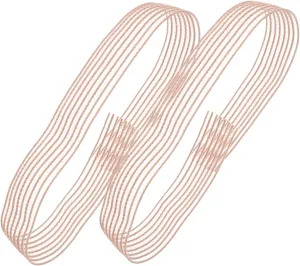 2Pcs Invisible Ballet Shoe Straps Elastic Bands for Pointe Shoes Reinforced Support and Stability for Comfortable Fishnet Design