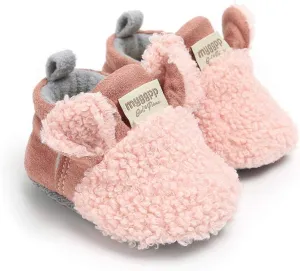 Baby Boys Girls Soft Plush Slippers Cartoon Toddler Infant Warm Winter House Shoes