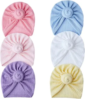 Baby Turban Newborn Baby Girl Hospital Hat Nursery Beanie Headwrap Bohemia Donuts Cap