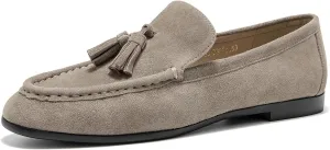 BEAU TODAY Suede Tassel Loafers for Women, Slip On Flats Shoes Women Comfortable, Lightweight Ladies Loafers Shoes Dress Casual Business Driving Moccasins for Work