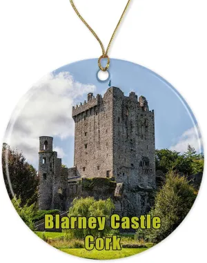 Blarney Castle Cork - Historic Irish Castle Christmas Ornament - Enchanting Medieval Architecture Holiday Decor - Perfect Keepsake For History Enthusiasts And Ireland Lovers Printed on Both Sides
