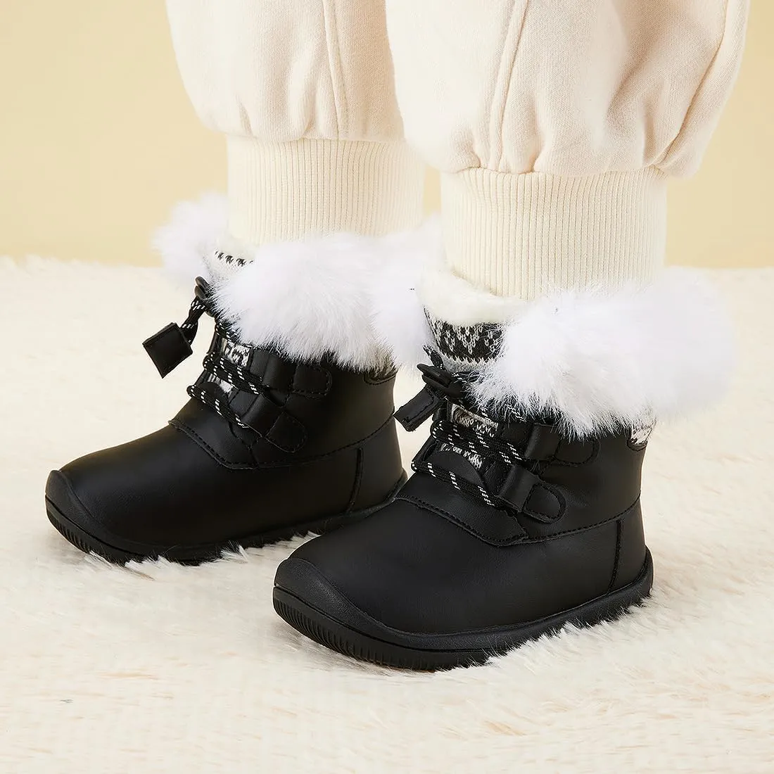 BMCiTYBM Baby Girls Boys Boots High Top First Walking Shoes
