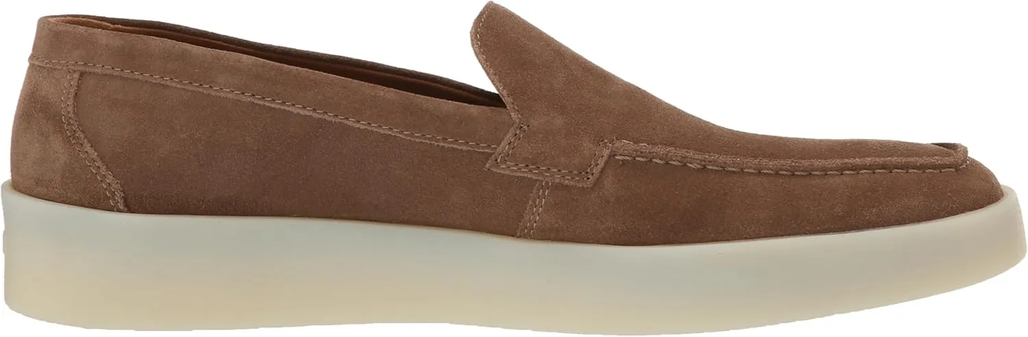 BOSS Men's Suede Loafer with Rubber Sole