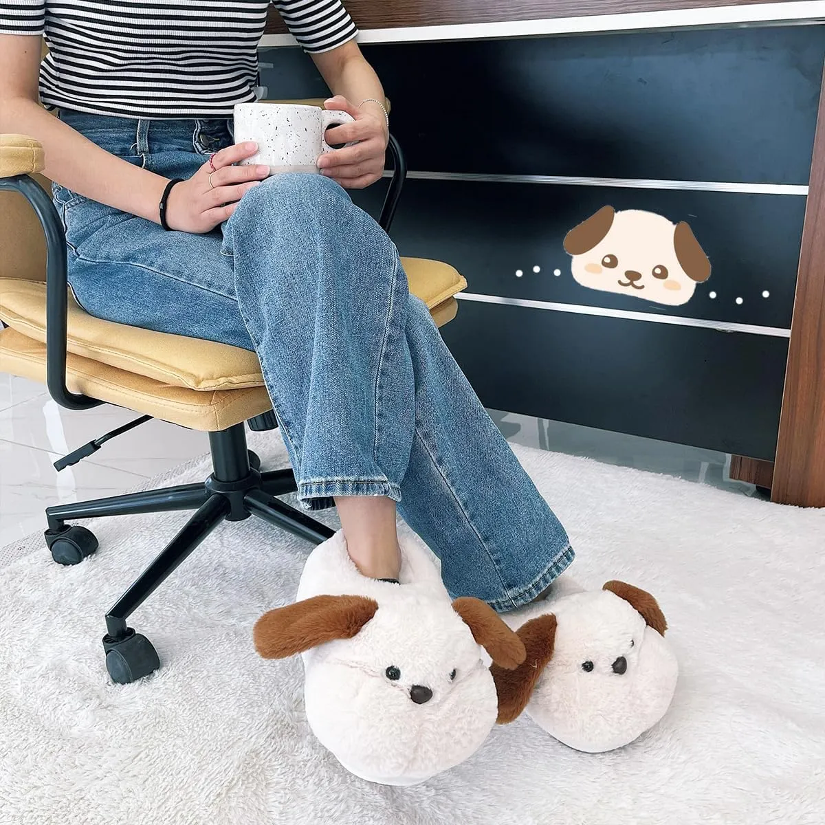 Caramella Bubble Cute Bunny Animal Slipper for women Adult Fuzzy Warm House Slippers Novelty Fluffy Home Shoes Ladies Winter Slippers Indoor Outdoor