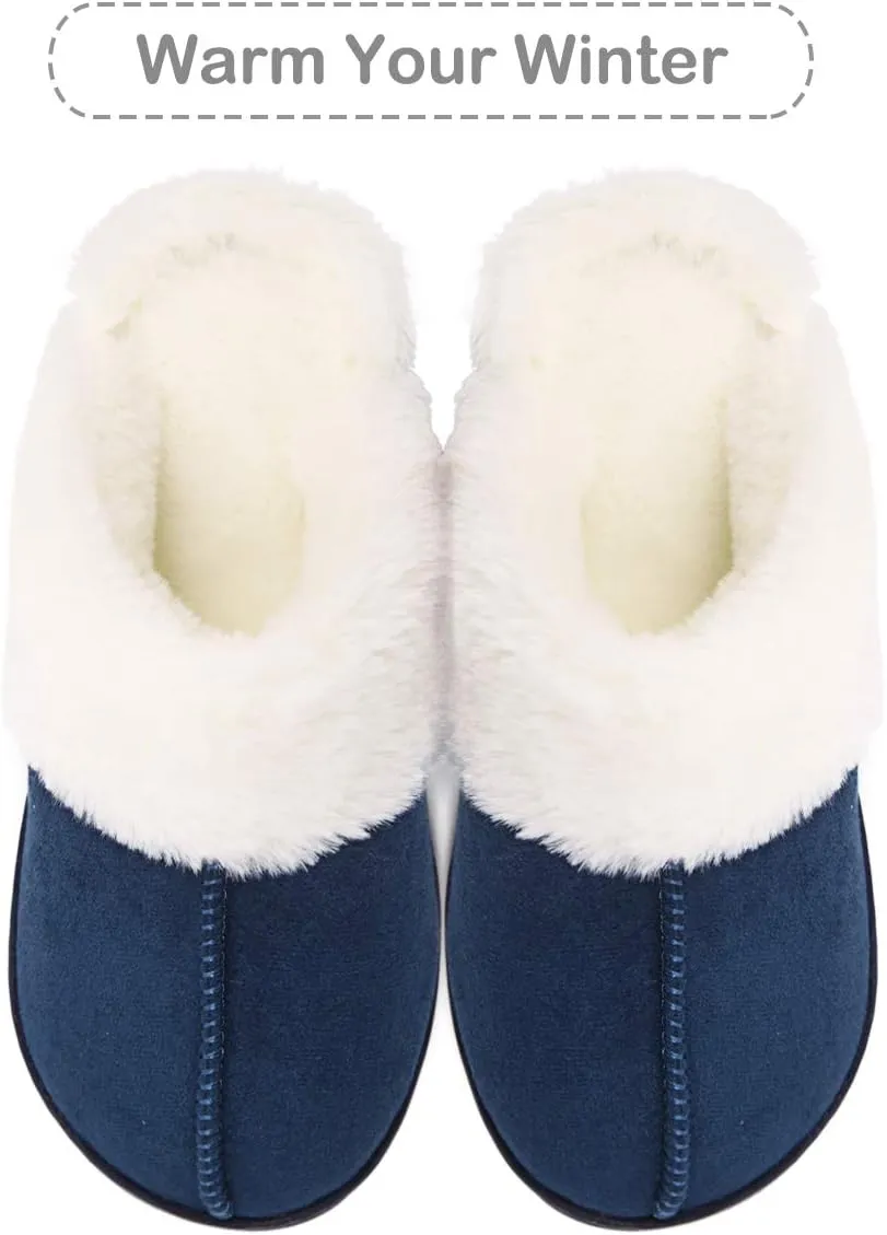 Caramella Bubble Women Slippers House Shoes : Fuzzy Fur Memory Foam Non Slip Slipper - Indoor Outdoor Ladies Maternity Home Slide