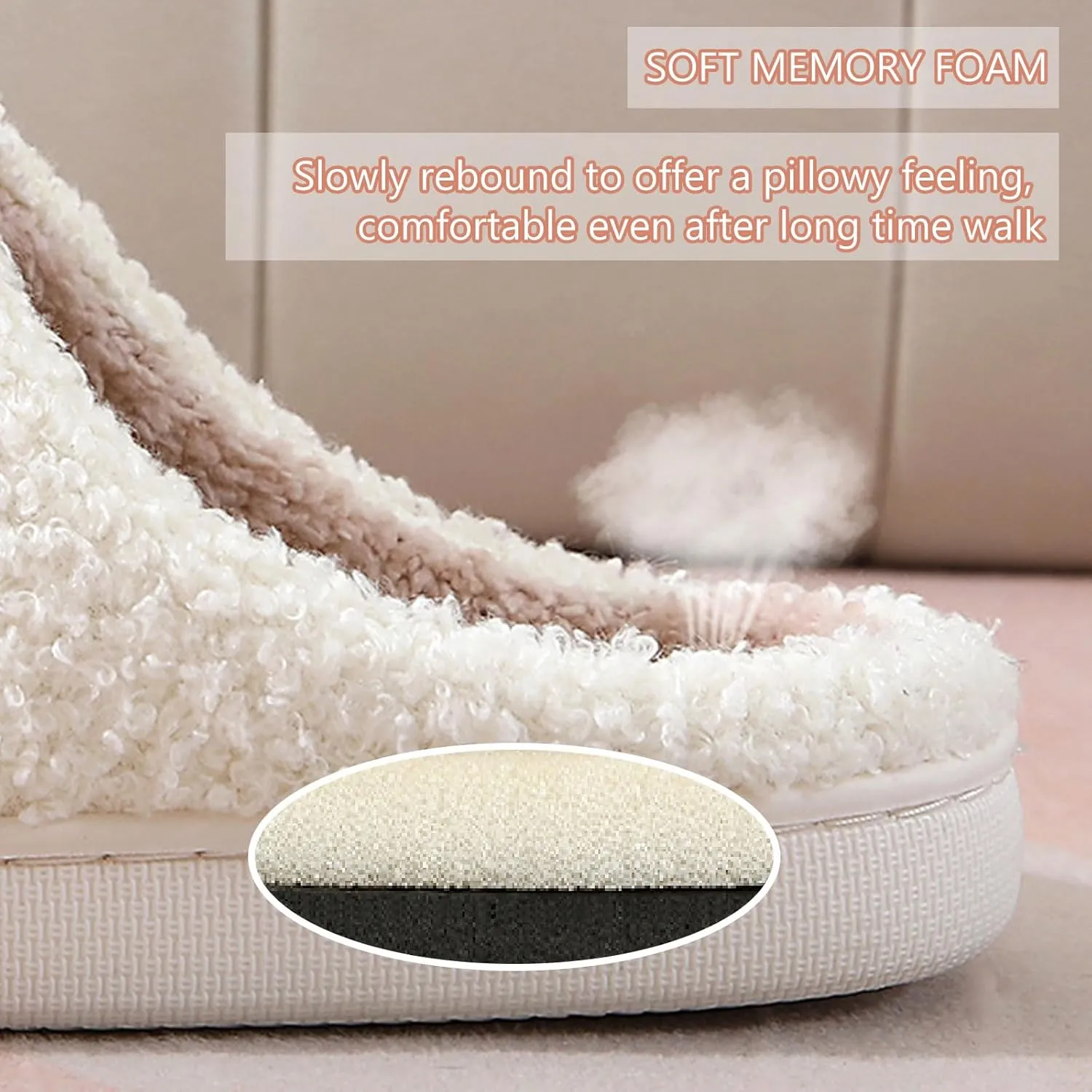 Cartoon Slippers for Womens Mens Cute Cozy Plush Warm Slip-on House Shoes for Indoor and Outdoor Meet Me at Midnight Strawberry Mushroom Evil Eyes Love Heart Slippers
