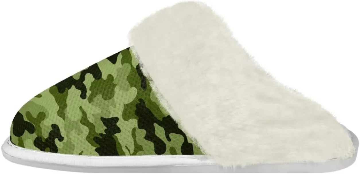 chaqlin Fuzzy Plush Slipper with Fur Edge Unisex's Bedroom House Cozy Soft Memory Foam Slippers Winter Warm Anti Slip Thick Sole Slippers Casual Outdoor Indoor