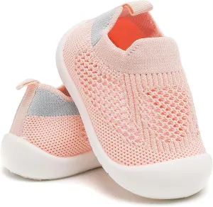 Charrost Toddler Baby Girl Boy First Walking Shoes Checkered Sneakers Sizes 3/4/5/6/7/8T. Soft, Cute,Flexible for First Walkers. Non-Slip, Slip On, Wide Toe Box Indoors Outdoors