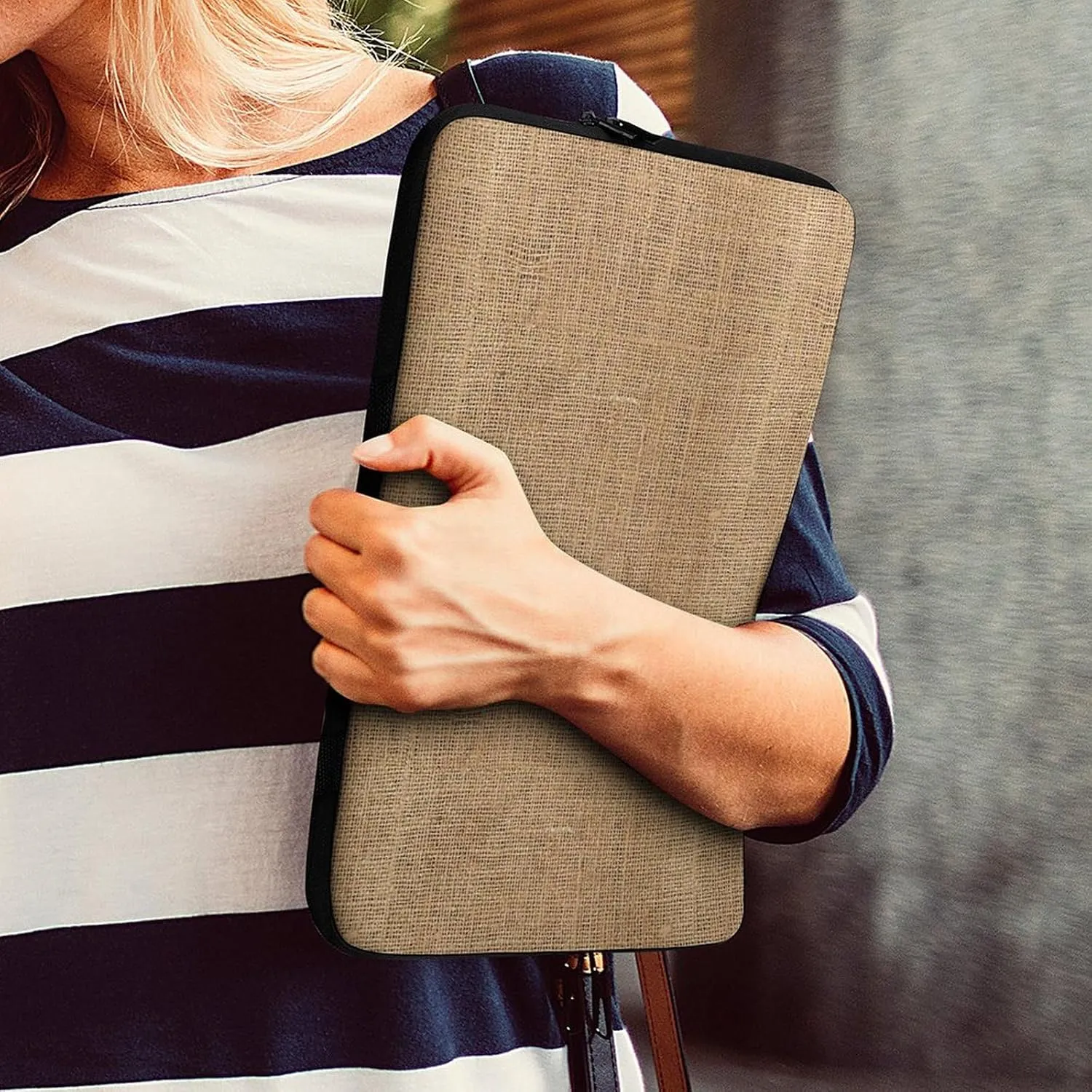 Checkered Black And White All Print Hands Free Withdrawal Laptop Bag Unisex