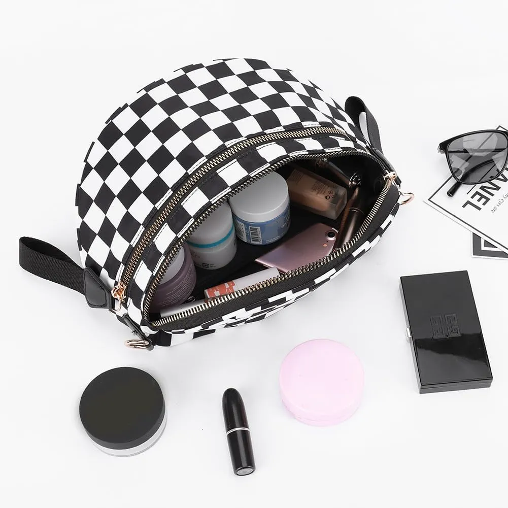 Checkered Crossbody Bag Bum Bags for Women Checkered Purse Checkerboard Purse Checkered Fanny Pack