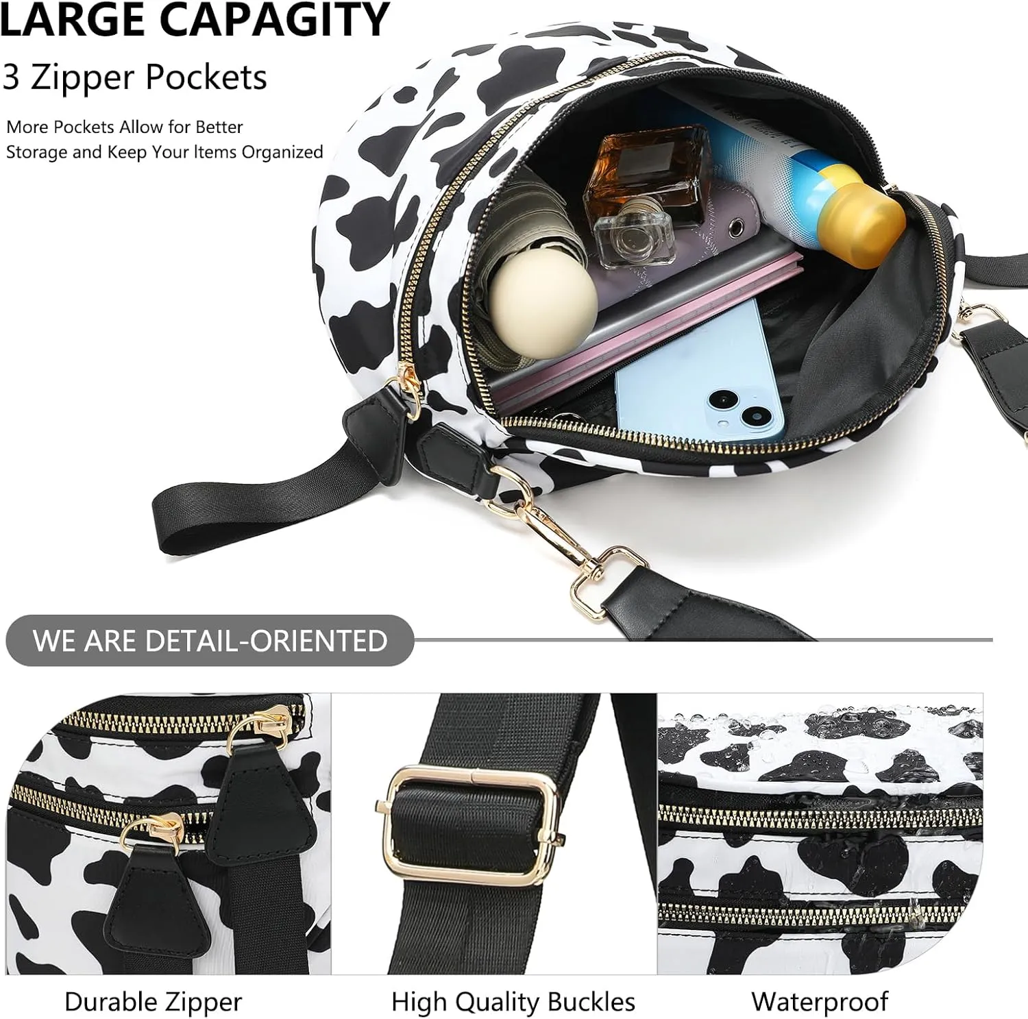 Checkered Crossbody Bag for Women Solid-color Shell Fashionable Sports Checkered Waist and Single-shoulder Purse Bag (Bean green checkered)