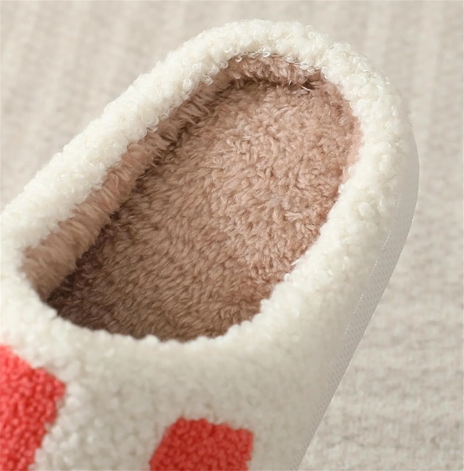 Checkered Fuzzy Memory Foam Men's House Slippers - Trendy Checkerboard Fluffy Preppy Bedroom Closed Toe Sandals