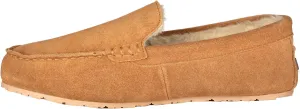 Clarks Mens Suede Moccasin Slippers Warm Cozy Indoor Outdoor Plush Faux Fur Lined Slipper For Men (9 M US, Cinnamon)