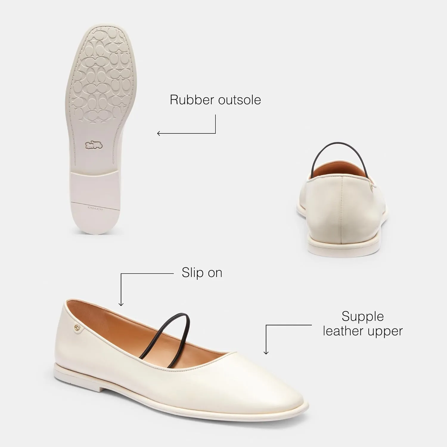 Coach Women's Emilia Mary Jane Ballet Flat
