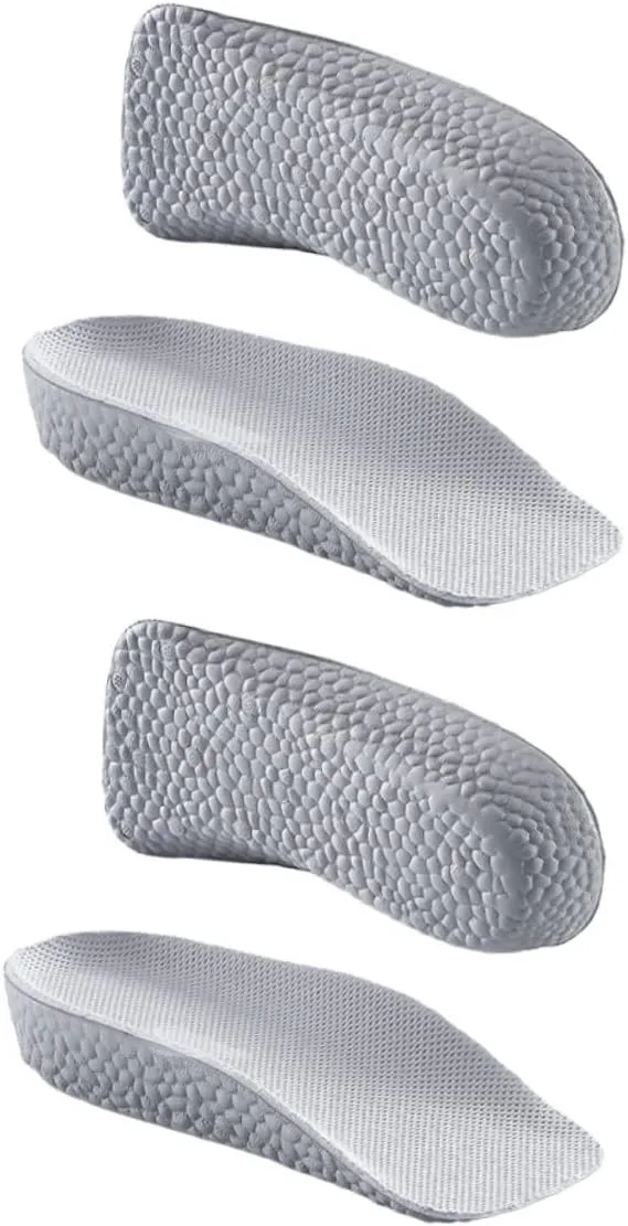 Comfortable Heightening Insoles 2 Pairs of Foot Cushion Pads for Men Women Running Dress Shoes
