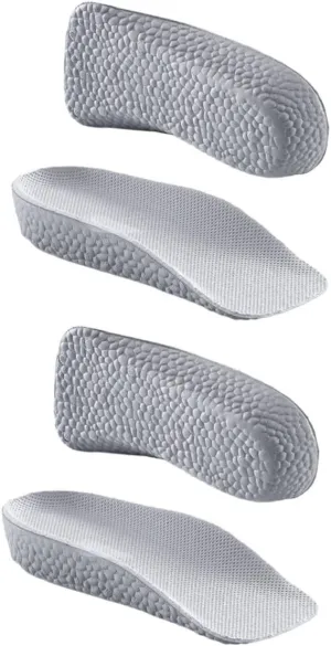 Comfortable Heightening Insoles 2 Pairs of Foot Cushion Pads for Men Women Running Dress Shoes