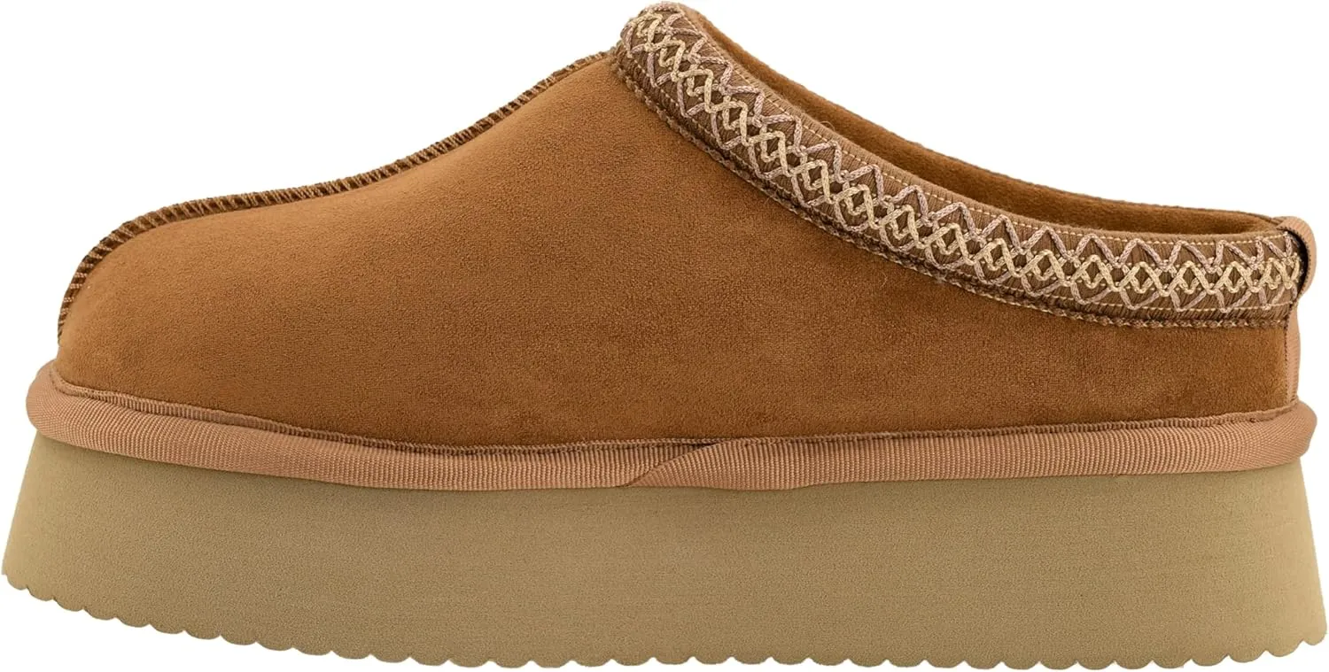 Corkys Footwear Pillow Talk 1.75-Inch Platform Slippers, Faux Fur Lining, Cozy Indoor/Outdoor Footwear for Fall & Winter