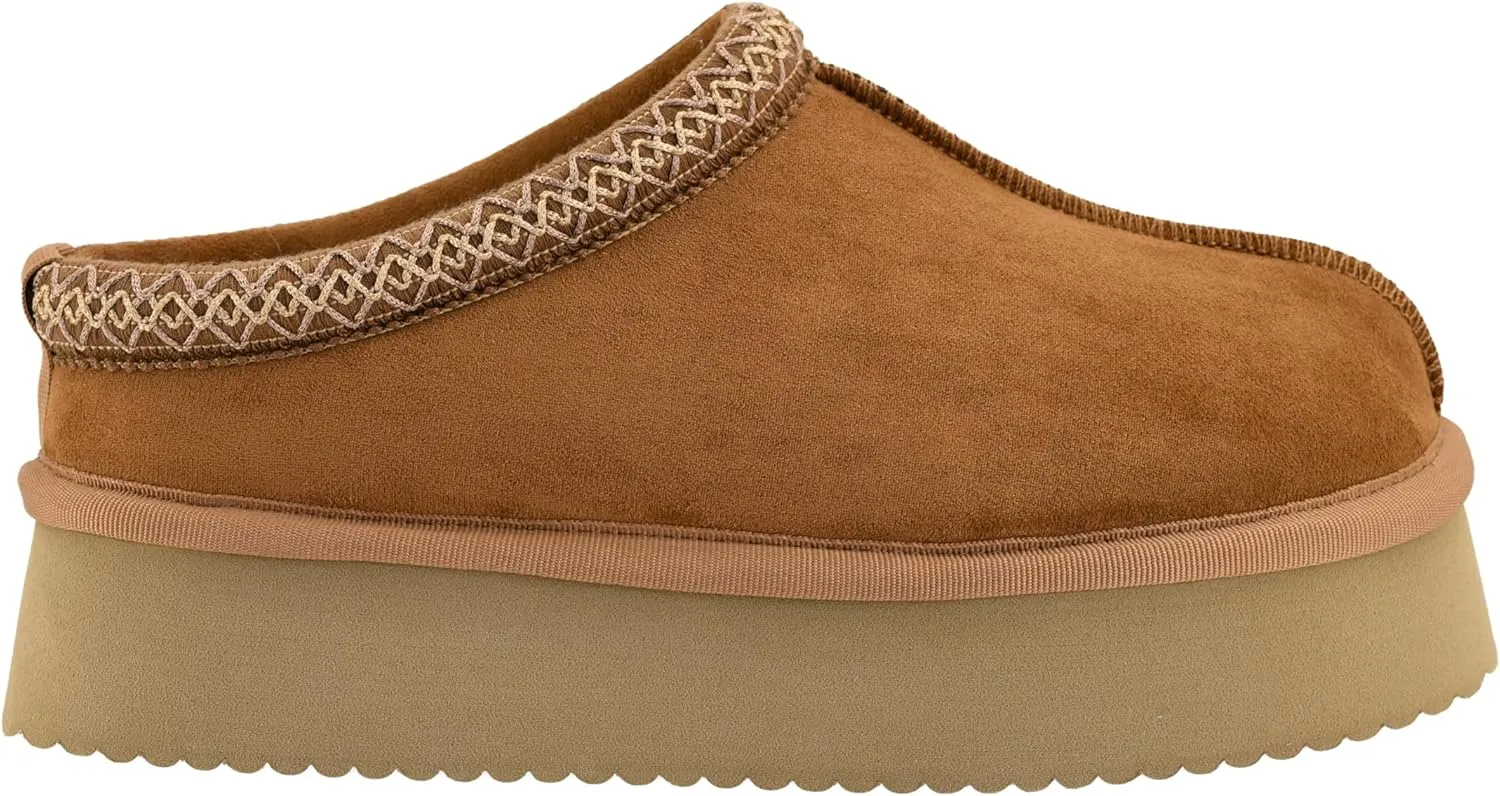 Corkys Footwear Pillow Talk 1.75-Inch Platform Slippers, Faux Fur Lining, Cozy Indoor/Outdoor Footwear for Fall & Winter