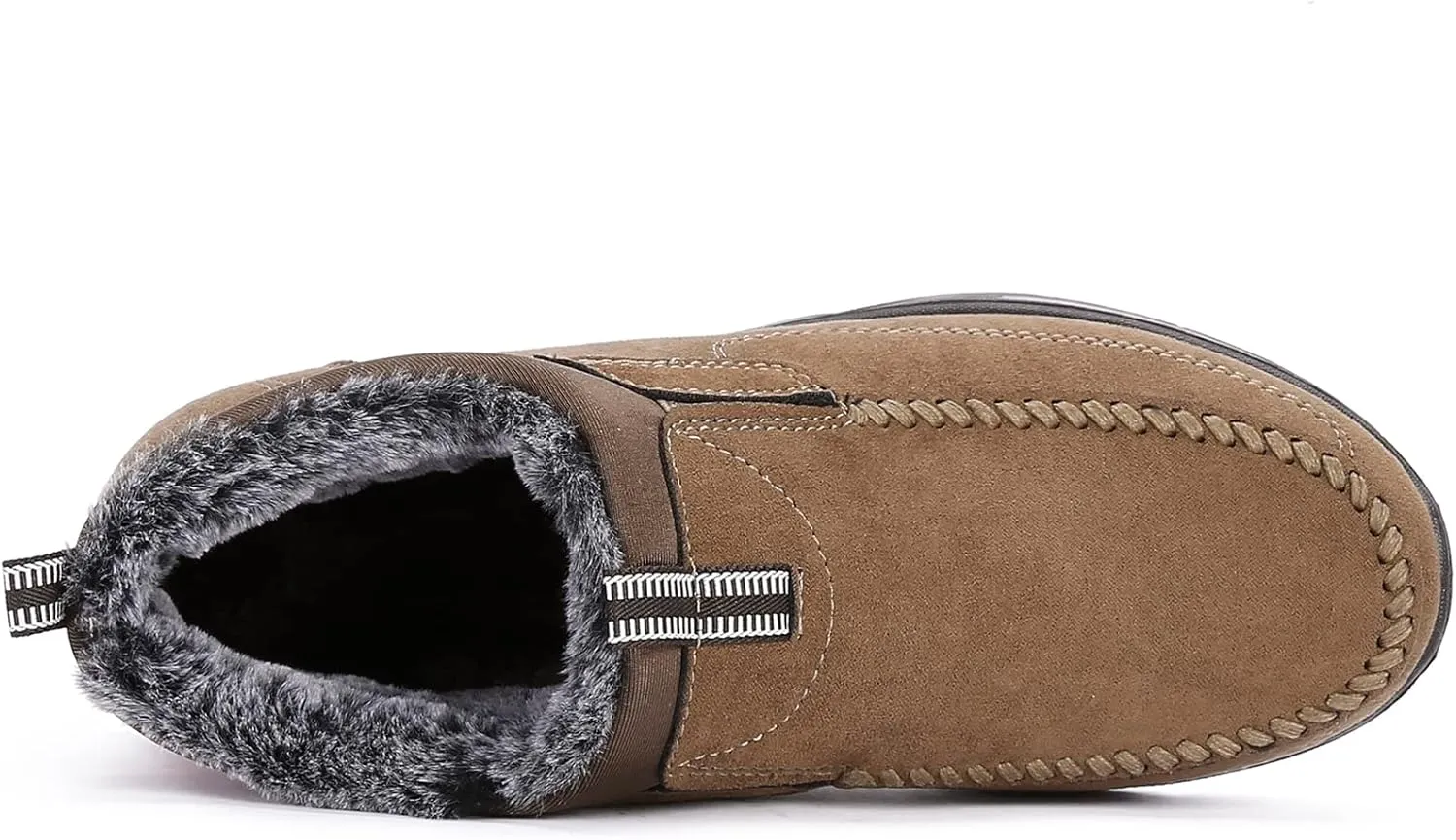 COSIDRAM Men Shoes Winter Snow Boots Cotton-padded Slip on Casual Warm Walking Sneakers House Shoes