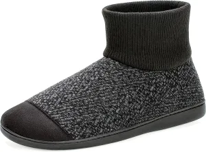Cozylook Mens Slipper Socks Fleece Lined Non-slip Soles, Winter Soft Thick Cozy Home Boots, Warm Fuzzy House Shoes Indoor