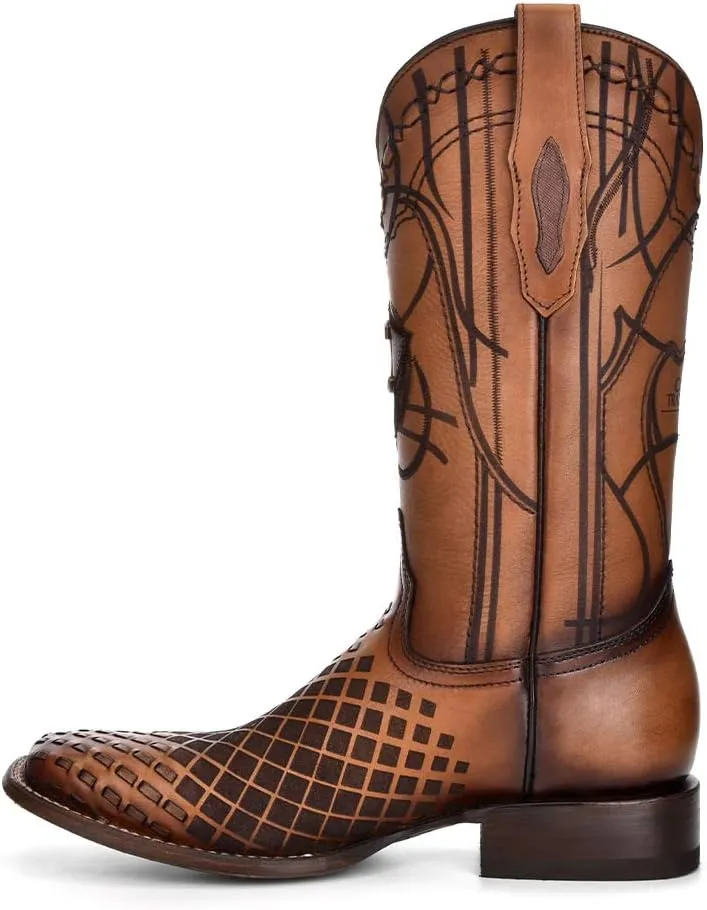 Cuadra Men's Rodeo Boot in Genuine Leather Brown