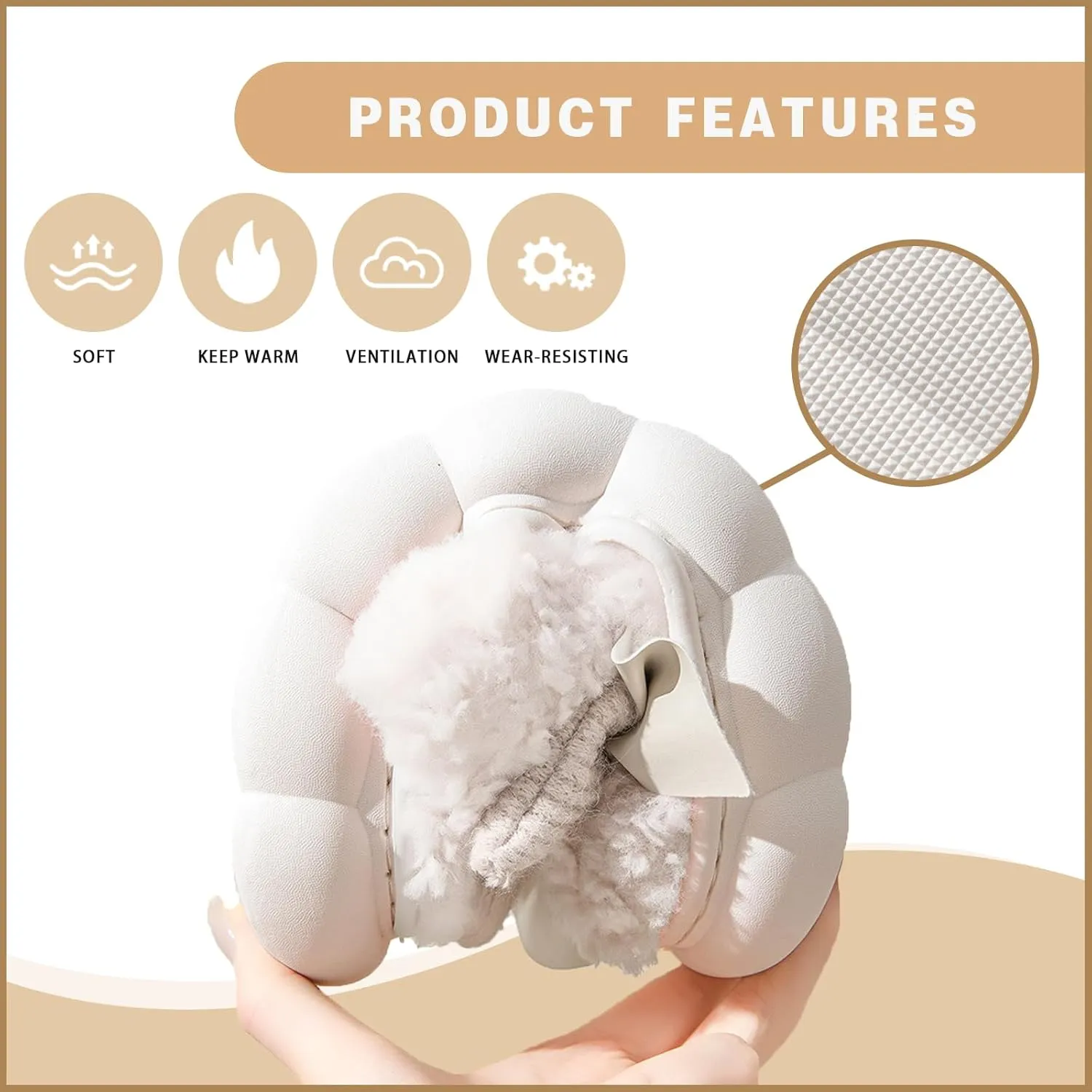 Cute Bow Slippers for Women & Men - Cozy House Slippers with Memory Foam & Plush Interior - Indoor/Outdoor Shoes
