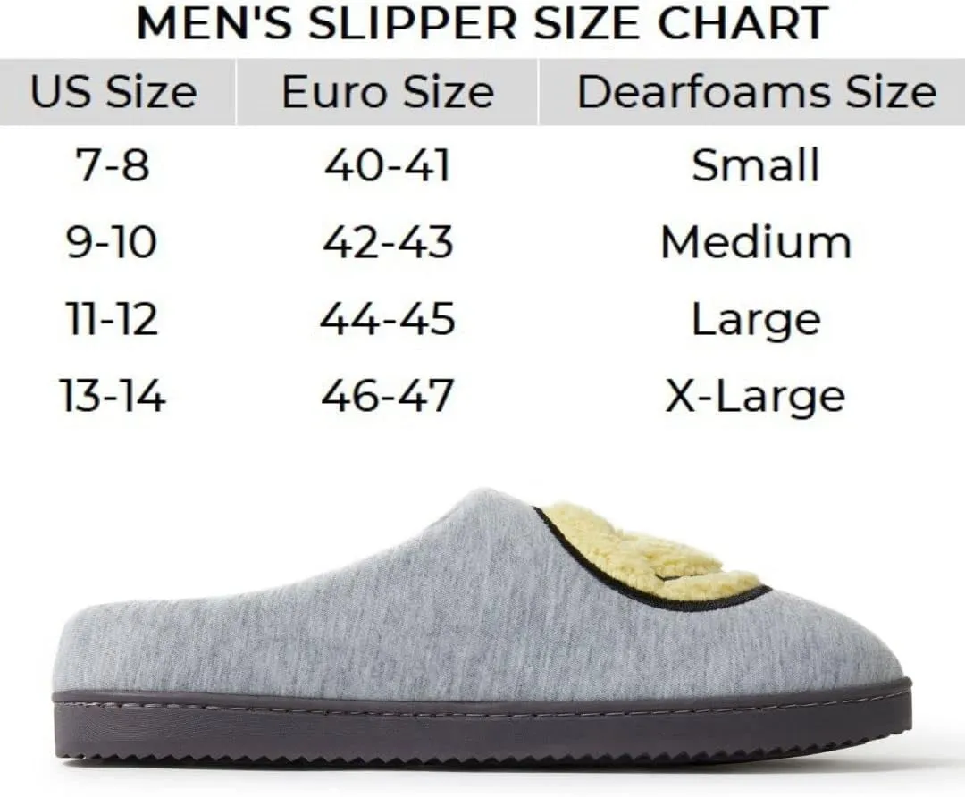 Dearfoams Unisex Adult Smile Icon Retro Preppy Slipper