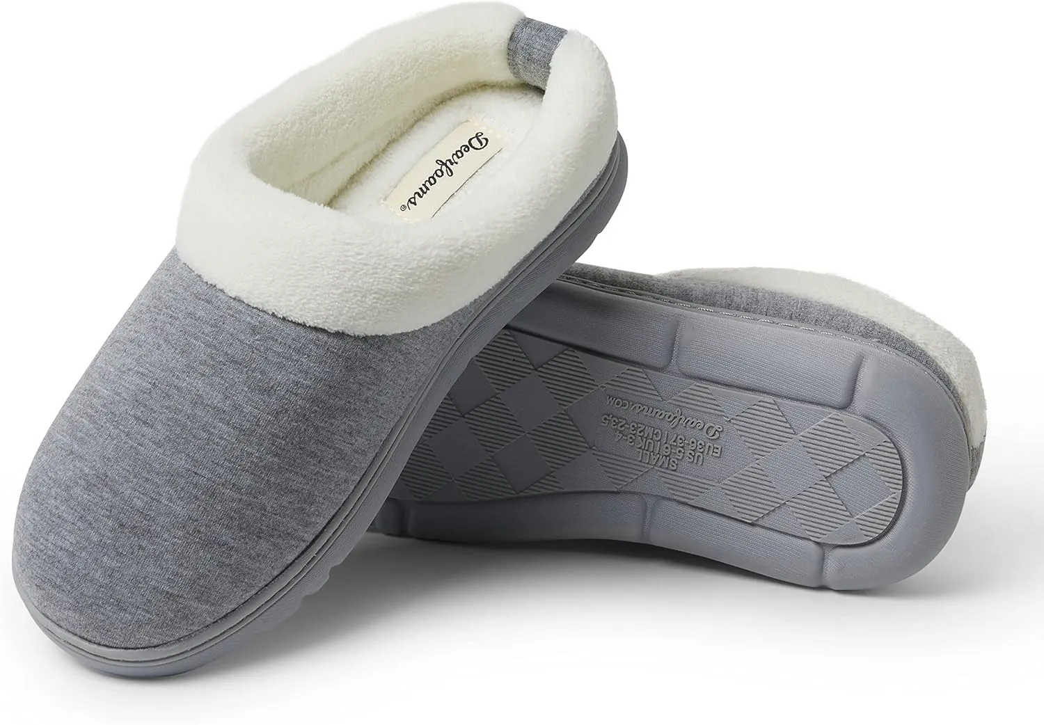 Dearfoams Women's Olive Memory Foam Sweatshirt Clog