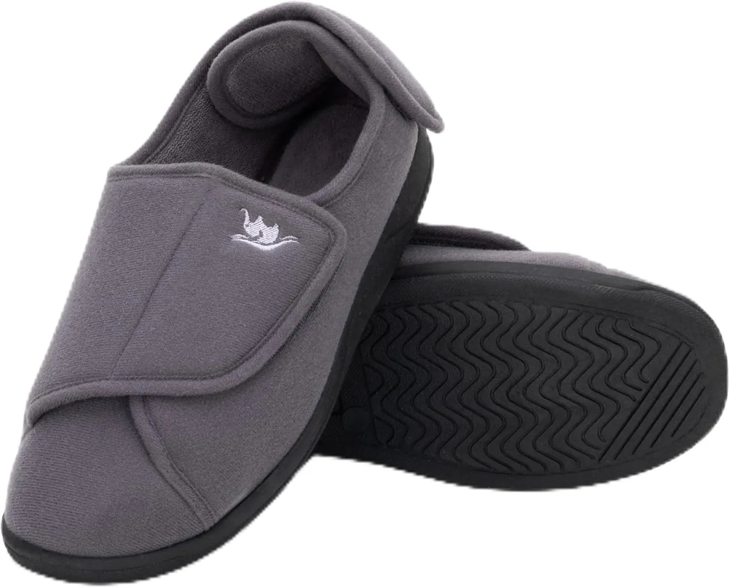 Diabetic Slippers Women, Lymphedema Shoes, Edema Shoes Swollen Feet, Indoor and Outdoor Hook and Loop, Non Slip House Shoes