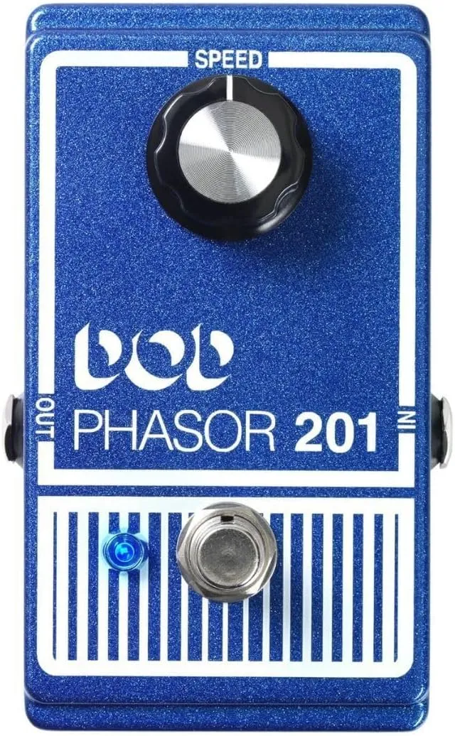DigiTech DOD201-13 Phasor 201 Analog Effect Pedal with True Bypass, Blue LED Indicator, and Modern 9V DC Power Supply Input (Blue)