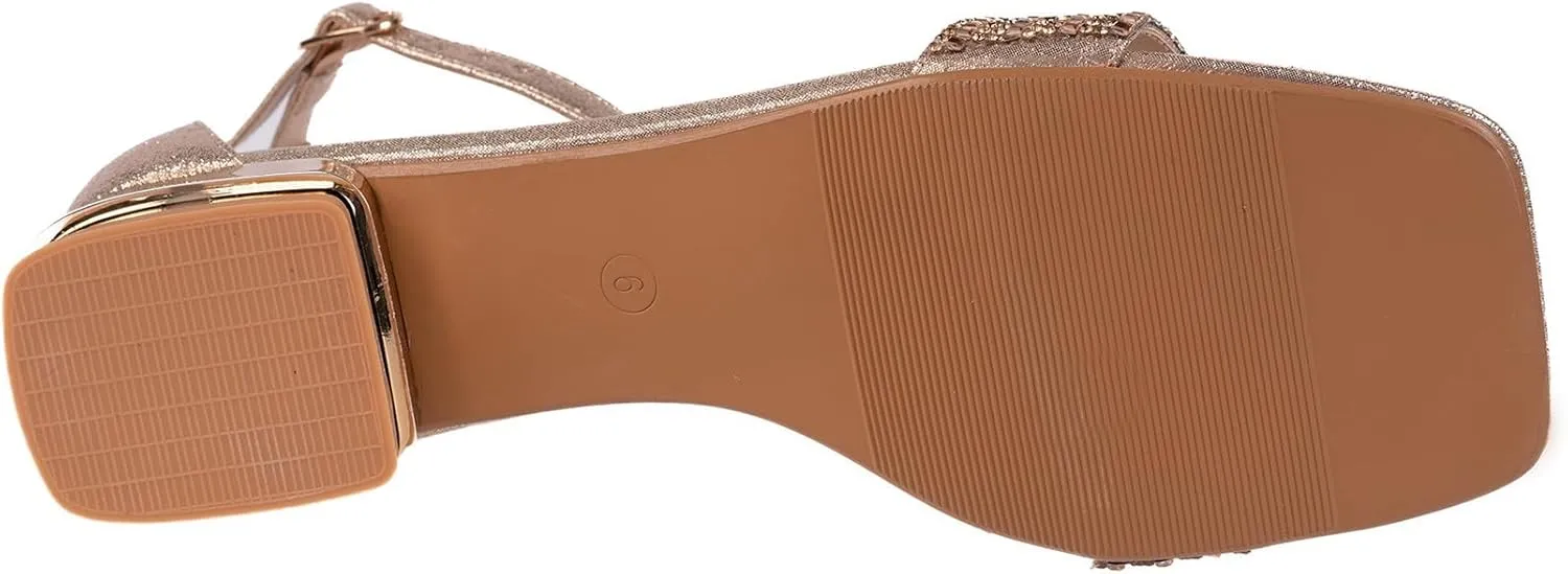 Doris Metallic Heel Flat Sandal