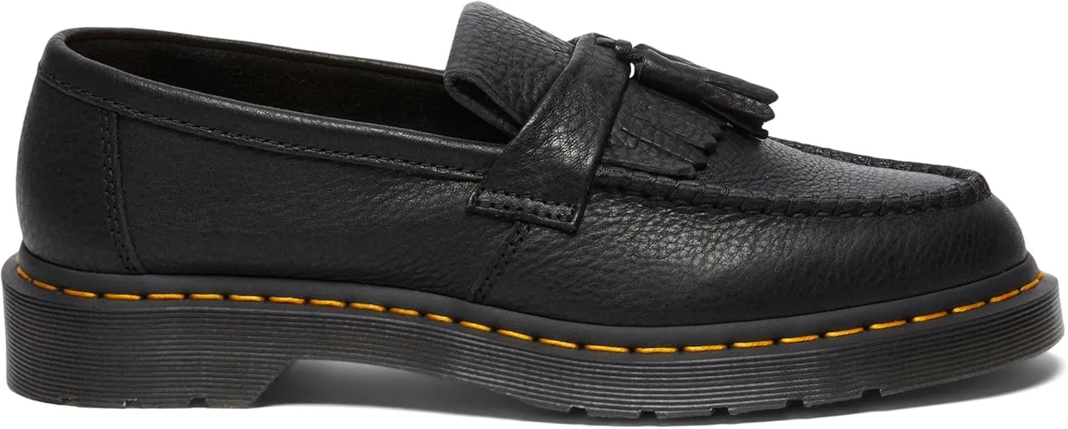Dr. Martens Unisex-Adult Adrian Yellow Stitch Leather Loafers