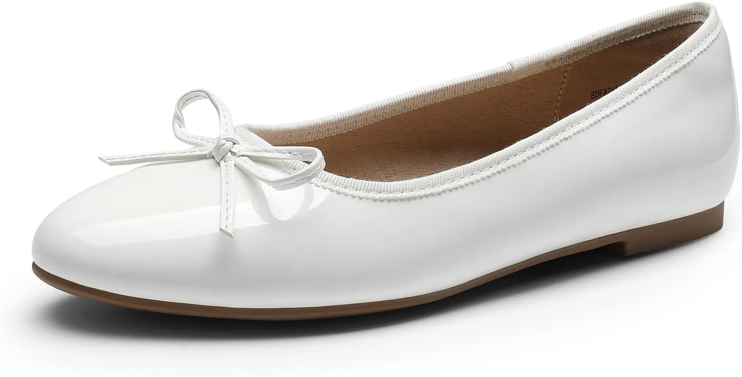 DREAM PAIRS Women's Flats, Round Toe Ballet Flats, Comfortable Slip-on Dressy Business Casual Work Office Ballerina Flat Dress Shoes