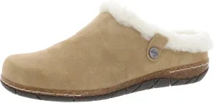 Earth Womens ETELANA Logo Faux Fur Clogs