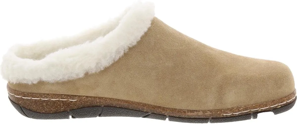 Earth Womens ETELANA Logo Faux Fur Clogs