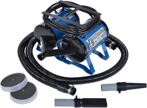 ECC K-9 III Variable Speed Dog Dryer - High Velocity Blow Dryer for Pets, Metallic Blue