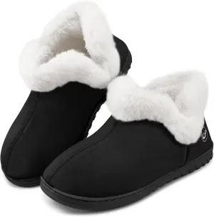 Ecetana Womens Slippers House Shoes: Memory Foam Comfy Closed Back Fuzzy Slippers Indoor and Outdoor Cozy Slip On Soft Bedroom Shoes