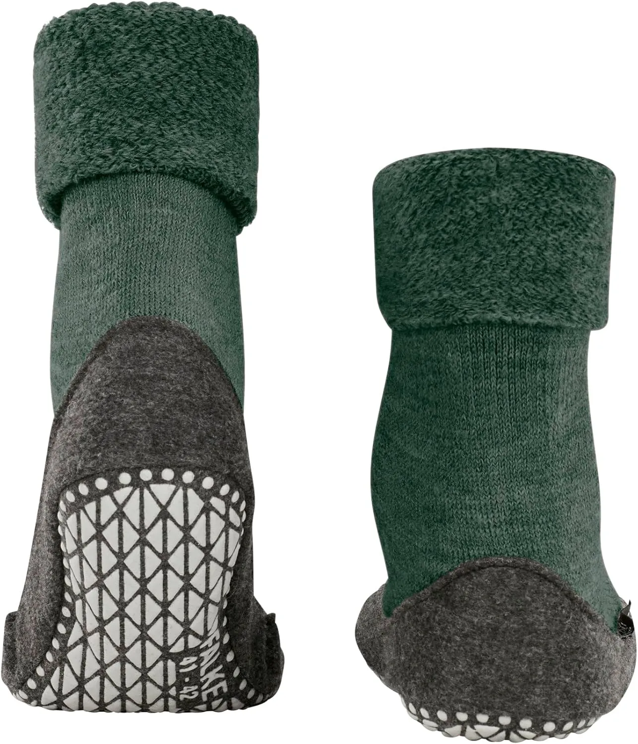 FALKE Women's W HP Cosyshoe Slipper Sock Merino Wool Grey Pink White 1 Pair, 6.5-7.5