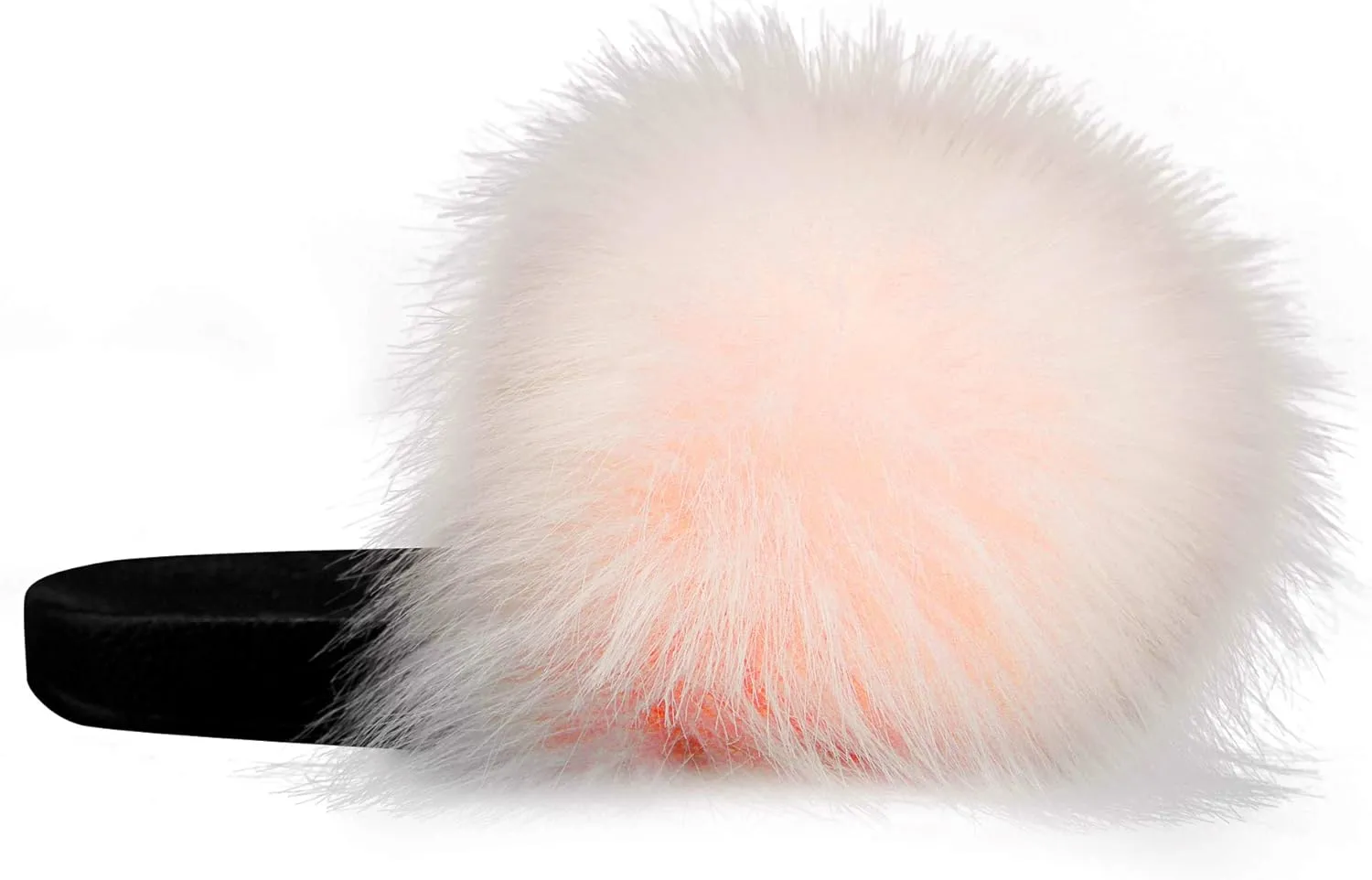 Faux Fur Slides for Women, Fuzzy Slippers Fluffy Sandals Furry House Shoes Indoor Outdoor
