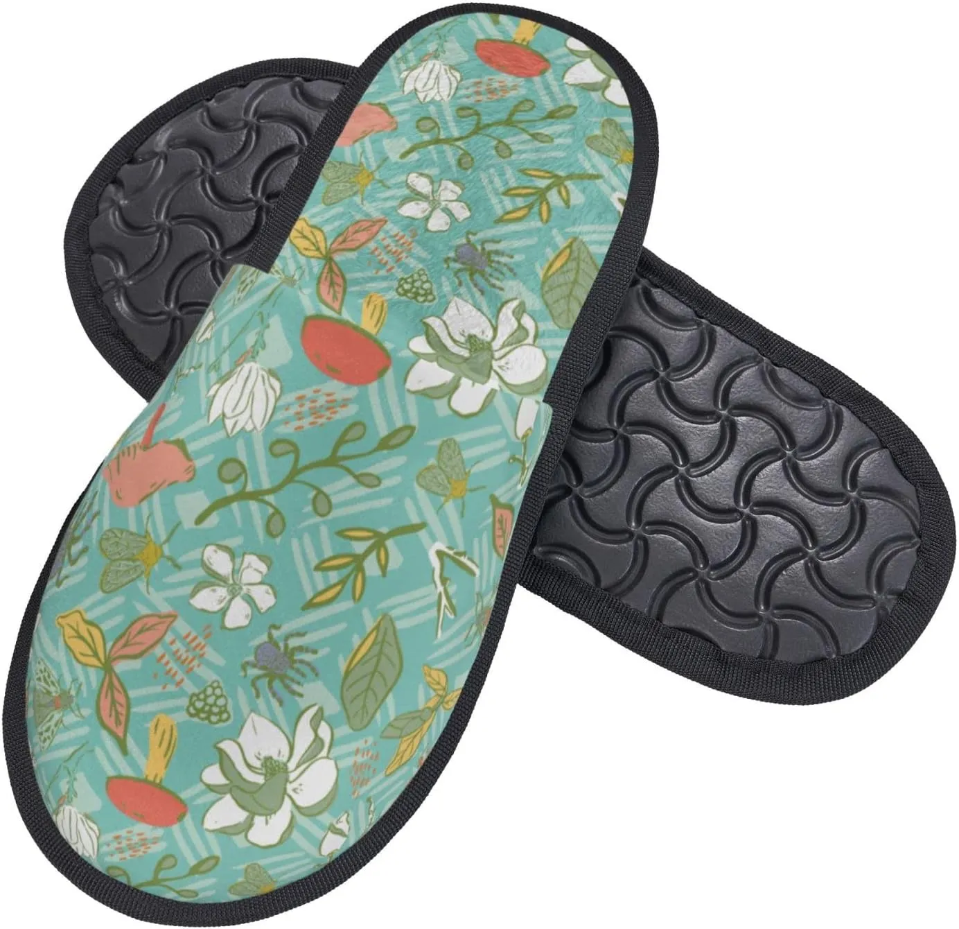 Feather Royale Unisex Slip On House Slippers Closed Toe Indoor Home Slipper For Men Women Comfy Cozy Soft Non-Slip Bedroom Slippers Houseshoes