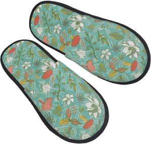 Feather Royale Unisex Slip On House Slippers Closed Toe Indoor Home Slipper For Men Women Comfy Cozy Soft Non-Slip Bedroom Slippers Houseshoes