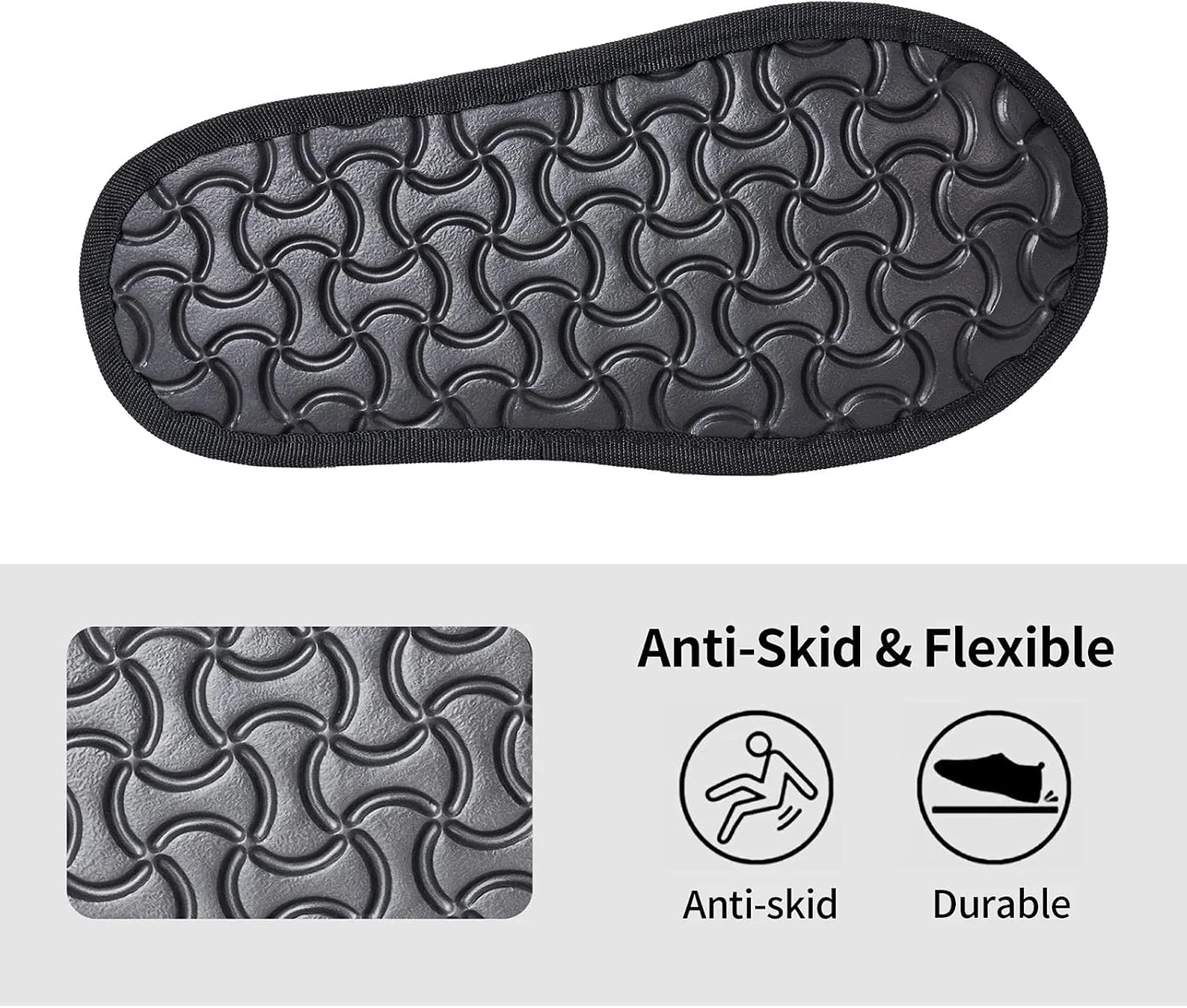 Feather Royale Unisex Slip On House Slippers Closed Toe Indoor Home Slipper For Men Women Comfy Cozy Soft Non-Slip Bedroom Slippers Houseshoes