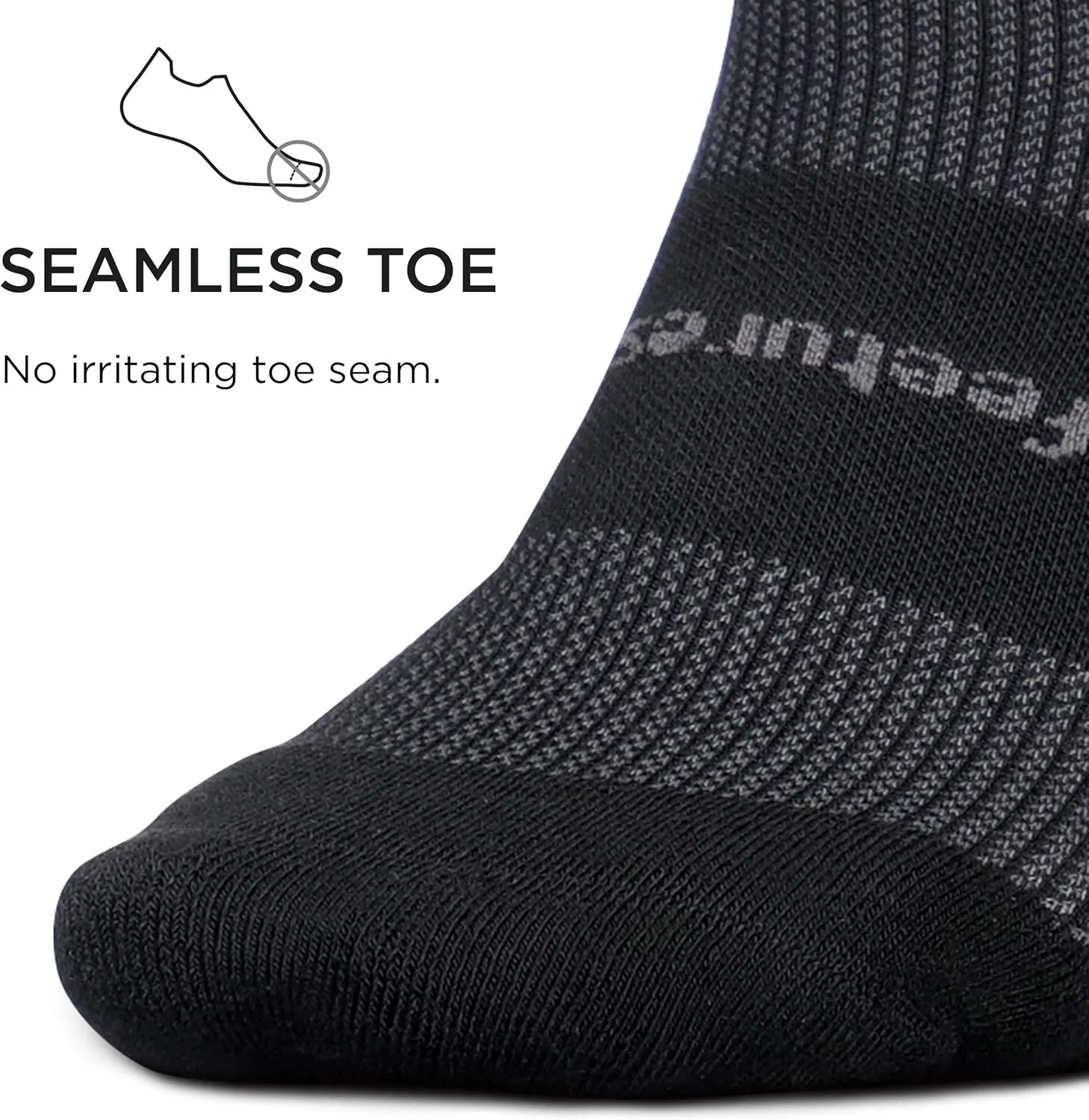 Feetures High Performance Max Cushion Ankle Sock - No Show Socks for Women & Men with Heel Tab - (1 Pair)