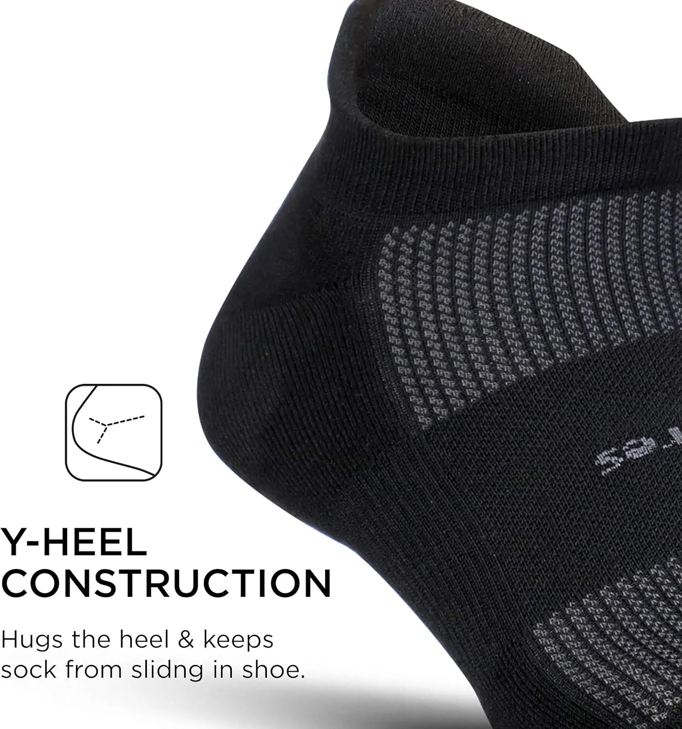 Feetures High Performance Max Cushion Ankle Sock - No Show Socks for Women & Men with Heel Tab - (1 Pair)