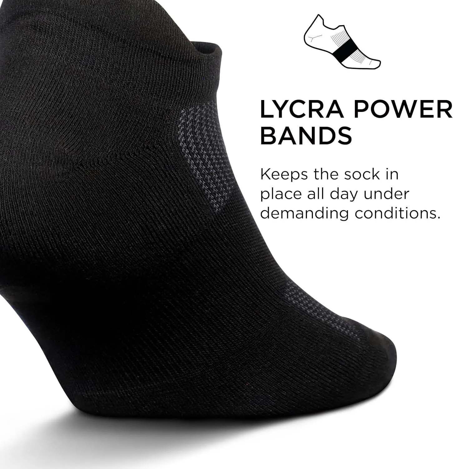 Feetures High Performance Max Cushion Ankle Sock - Tab Socks for Women & Men with Heel Tab