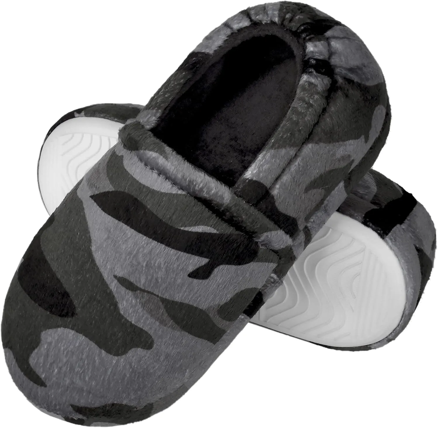 festooning Boys Slippers Non-Slip Slipper Soft Comfy Memory Foam Slippers for Little/Big Kids Indoor Outdoor Children House Slipper Shoes